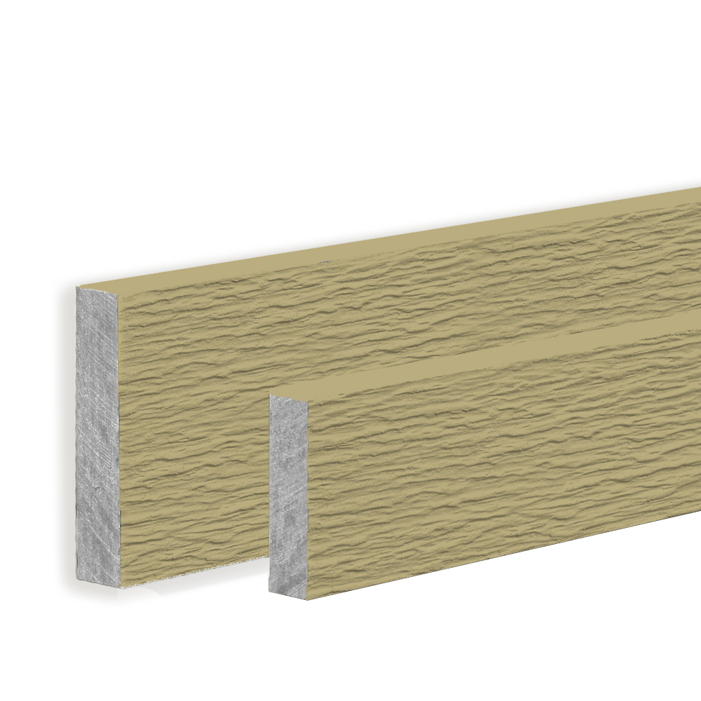 Hardie Trim HZ10 0.75 in. x 3.5 in. x 12 ft. Primed Rustic Grain Fiber Cement Trim Board